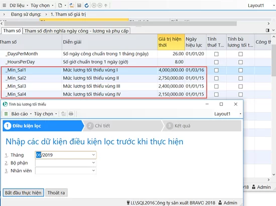 Tính bù lương tối thiểu